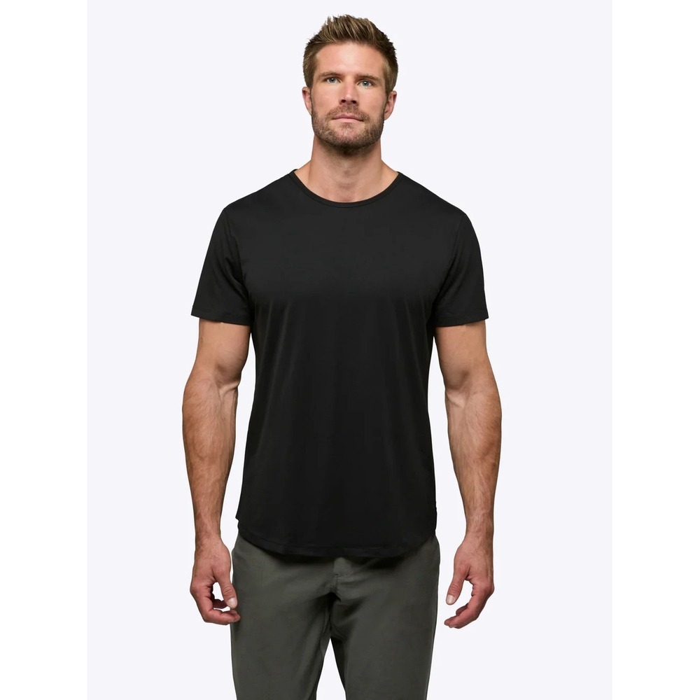 Cuts Men's AO Curve-Hem Tee, Black, size Small NWT - Picture 2 of 11